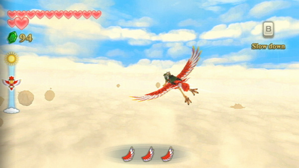 Link voando em um Loftwing