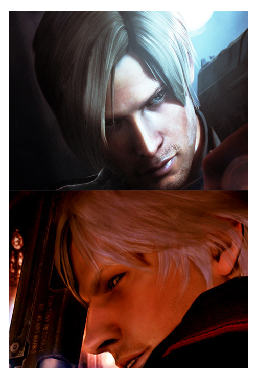 Leon e Dante de Resident Evil e Devil May Cry