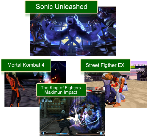 Alguns jogos não agradaram muito na mudança, Sonic e alguns jogos de luta são um exemplo disso.